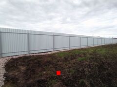 Забор из профлиста стандарт вид изнутри