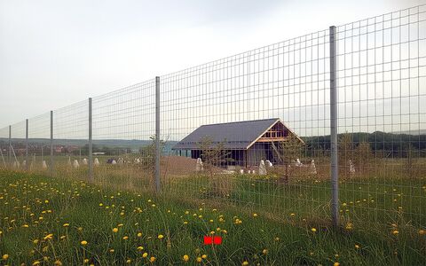 Забор из оцинкованной сетки высотой 1,5 метра для дачи под ключ