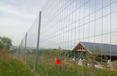 Забор из сетки рабица сварной оцинкованной