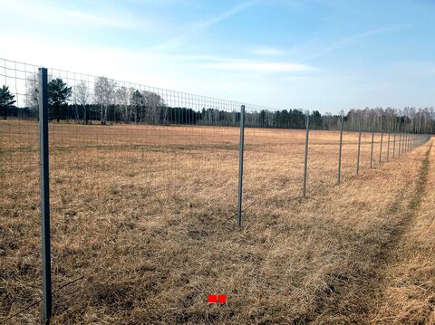 Забор сварная сетка рабица оцинкованная высотой 1,8 м, ячейка 50х50 мм