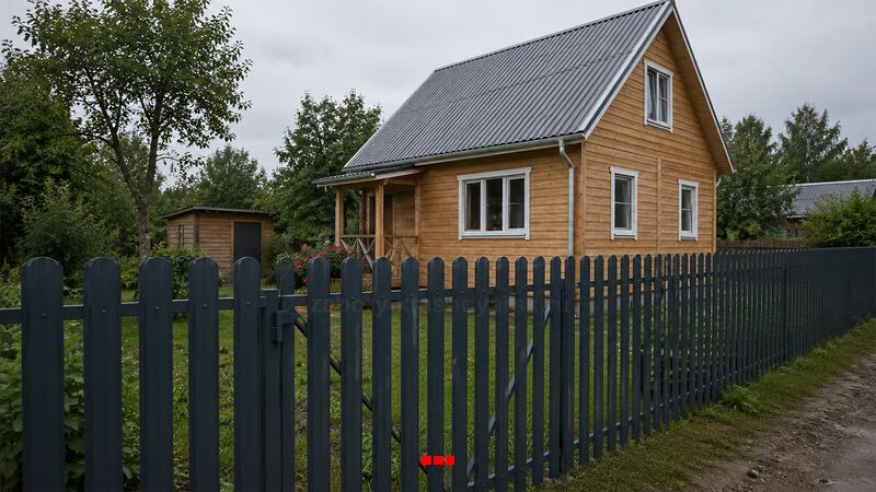 Какое расстояние делать между штакетником на заборе
