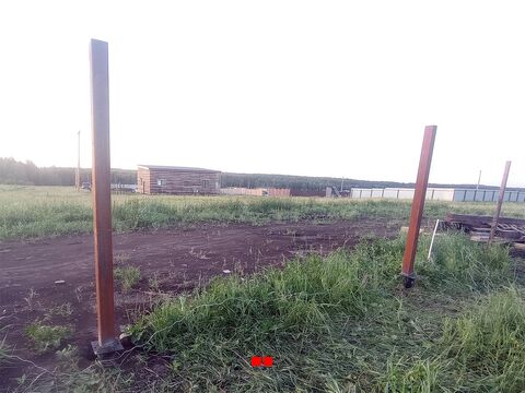Готовые установленные столбы для забора