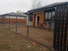 Забор из профлиста в рамке премиум
